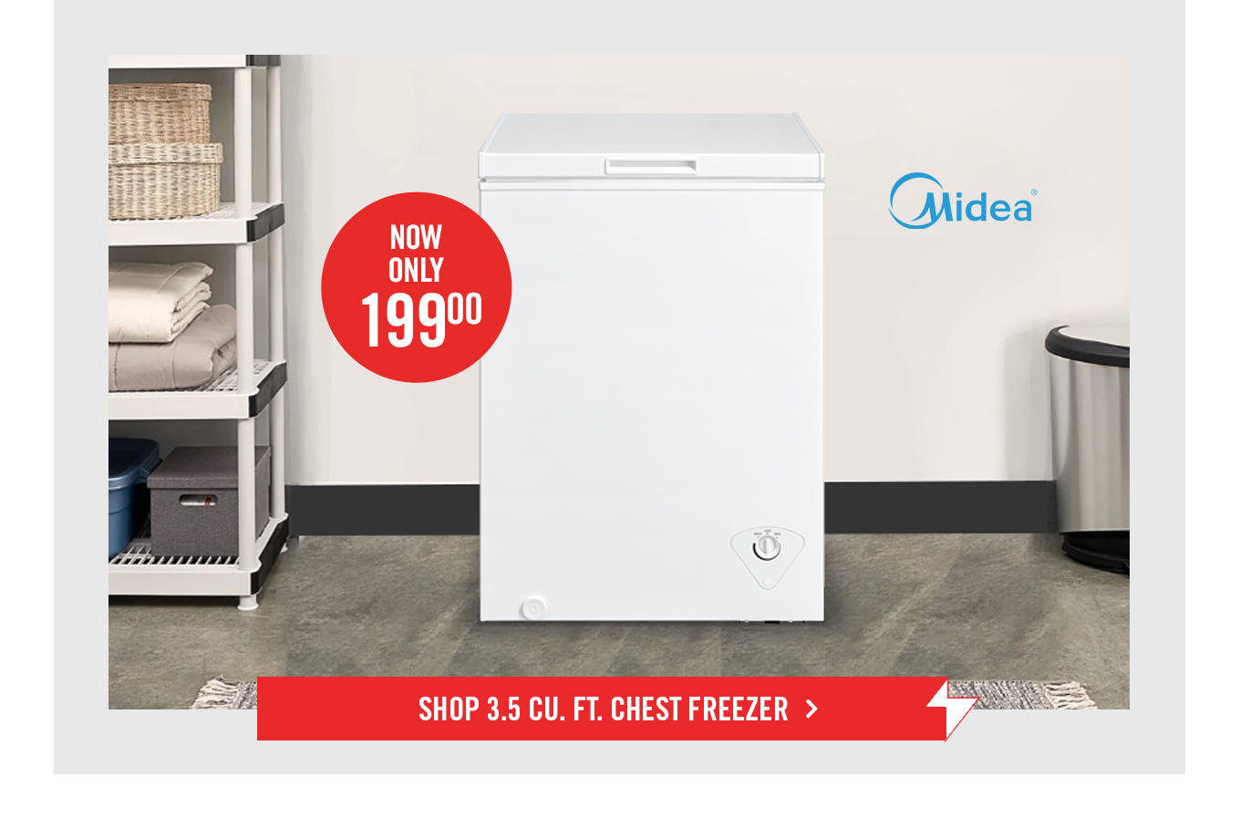 Midea 3.5 Cu. Ft. Chest Freezer