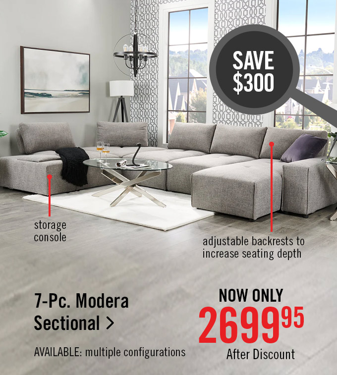 7-Pc. Modera Sectional.