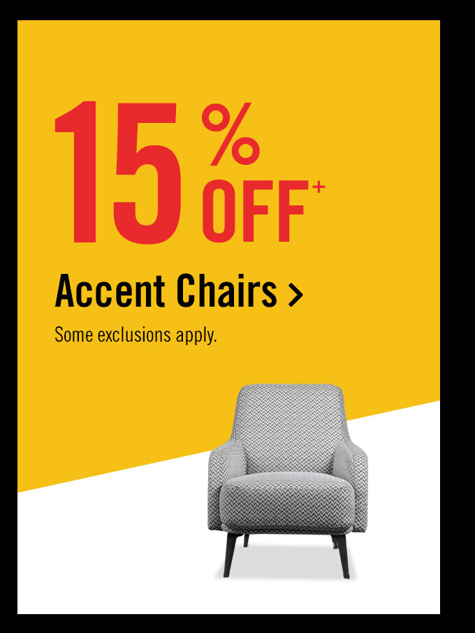 10% off Accent Chairs.