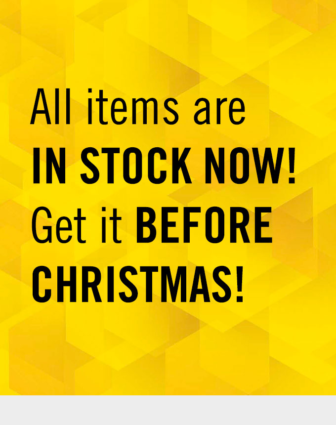 All items are in stock now! Get it before Christmas.