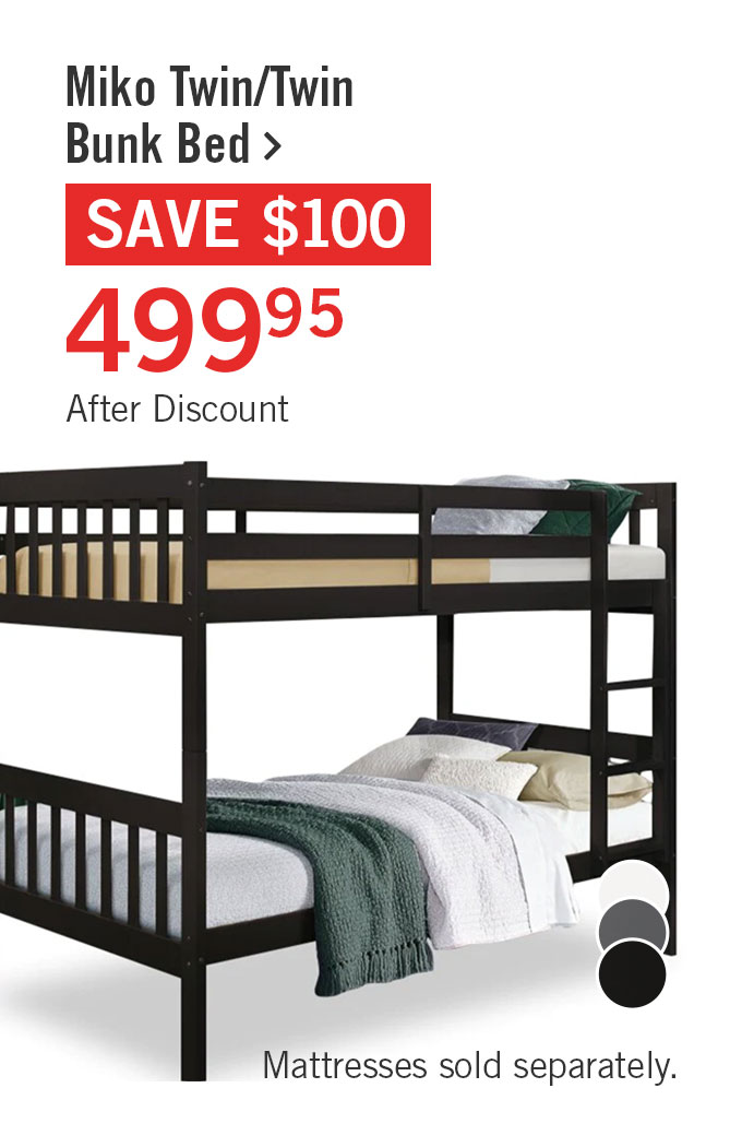 Miko Twin Open Panel Bunk Bed