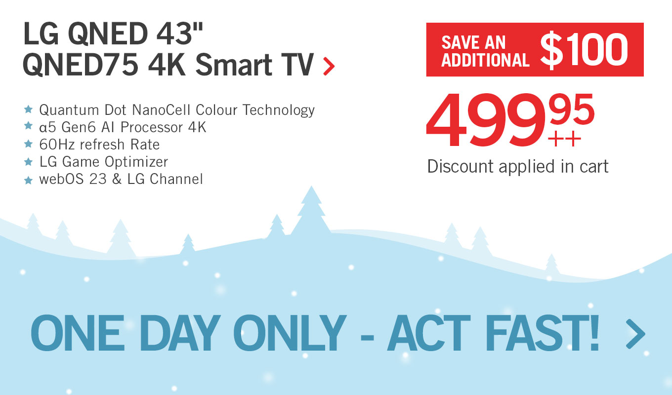 LG 43 QNED75 4K LED Smart webOS TV