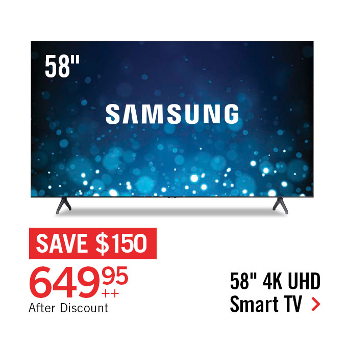 Samsung 58 TU690T 4K Crystal UHD Smart TV