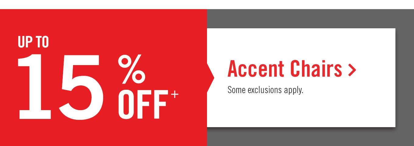 Up to 15% off Accent chairs