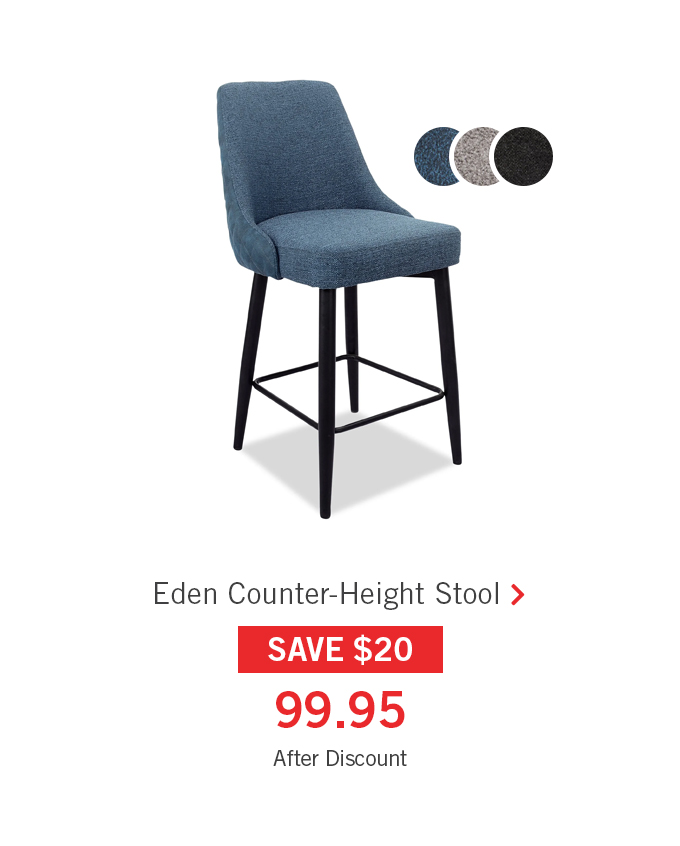 Eden counter-height stool.