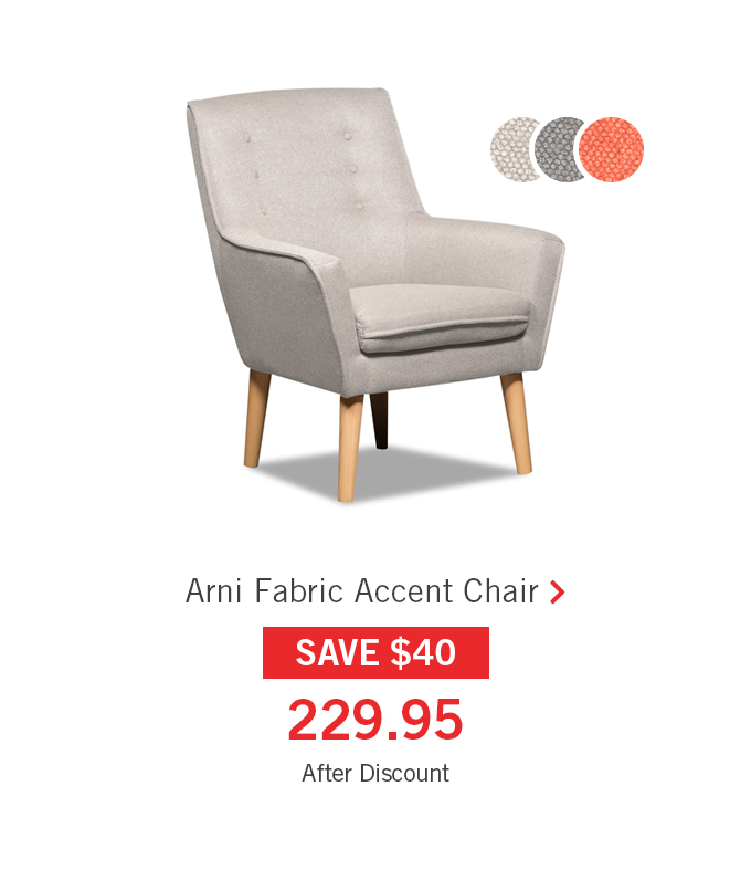 Arni fabric accent chair.