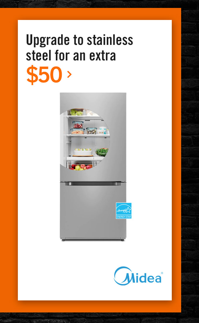 Midea 18.7 Cu. Ft. Bottom-Freezer Refrigerator 