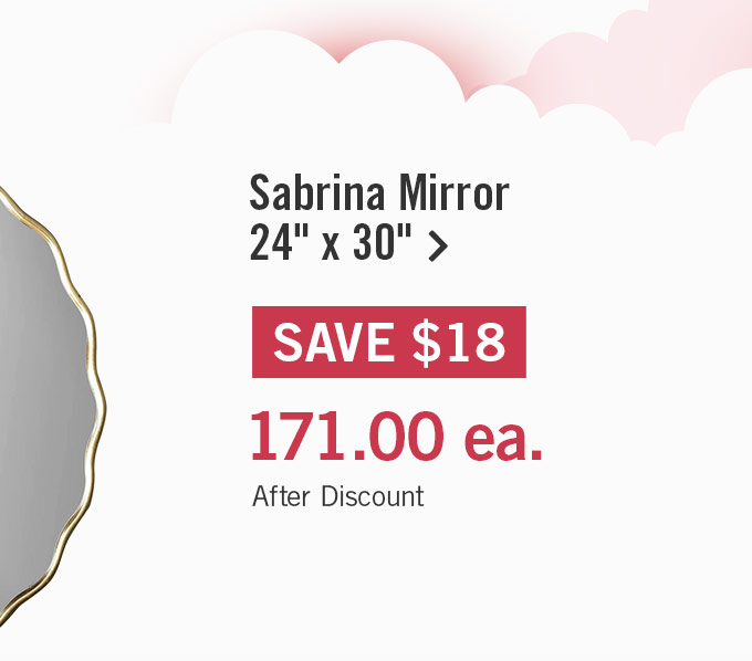 Sabrina Gold Mirror