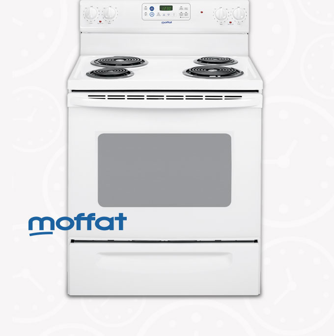 Moffat self-clean range.