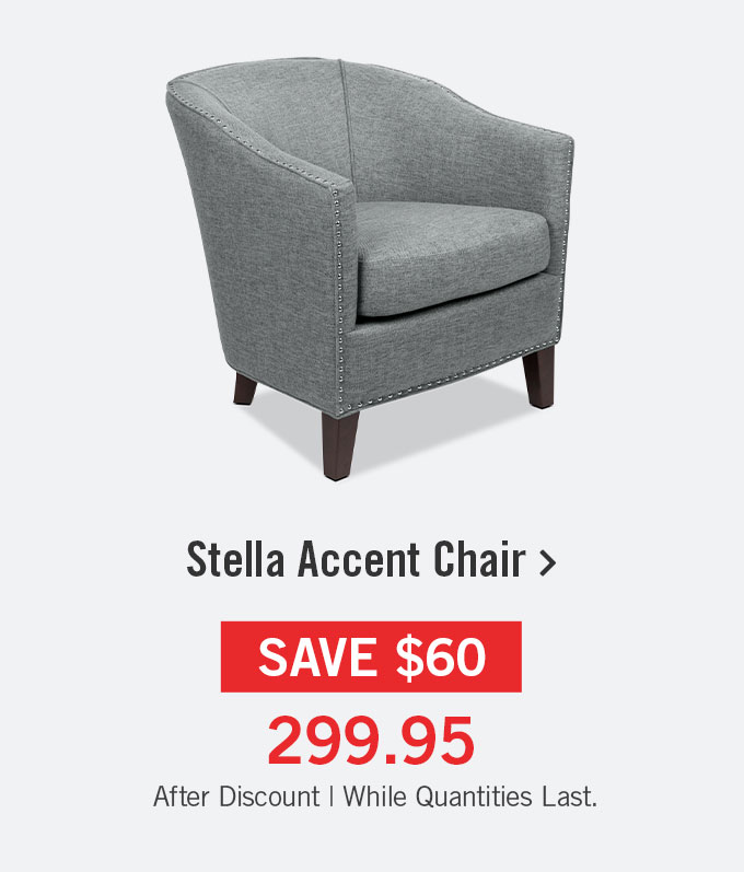Stella Linen-Look Fabric Accent Chair