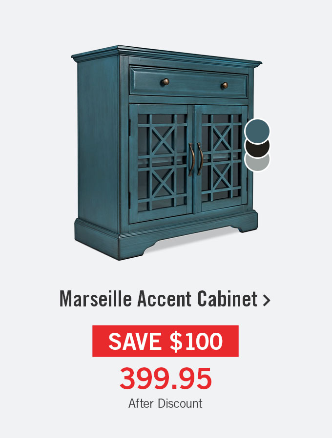Marseille Accent Cabinet - Blue