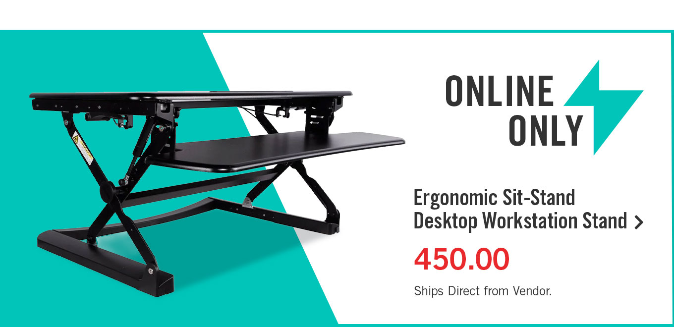 Ergonomic Sit-Stand Steel Desktop Workstation Stand