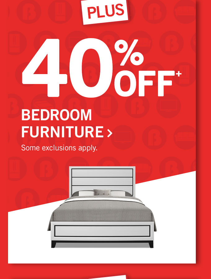 40% off bedroom furniture