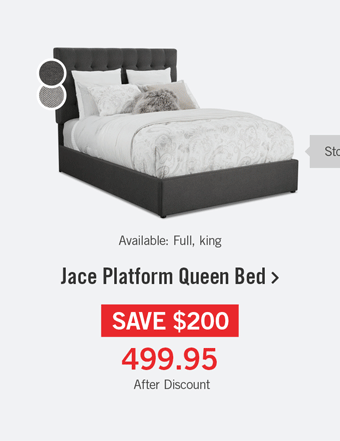 Jace platform queen bed.
