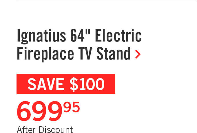 Ignatius 64" Electric Fireplace TV Stand.
