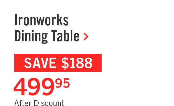 Ironworks Dining Table.