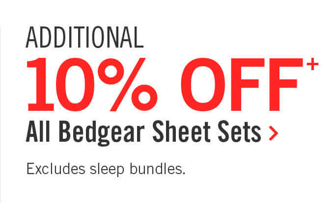 Additional 10% off all Bedgear sheet sets.