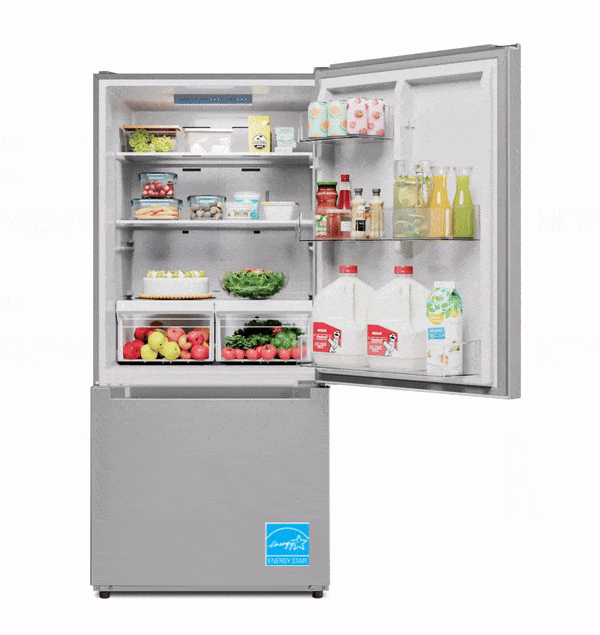 Midea 18.7 Cu. Ft. Bottom-Freezer Refrigerator