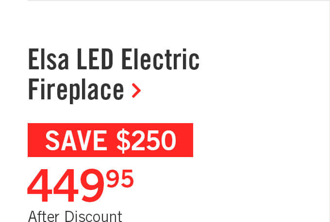 Elsa LED Electric Fireplace.