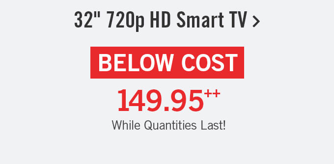 32" 720p HD Smart Television.
