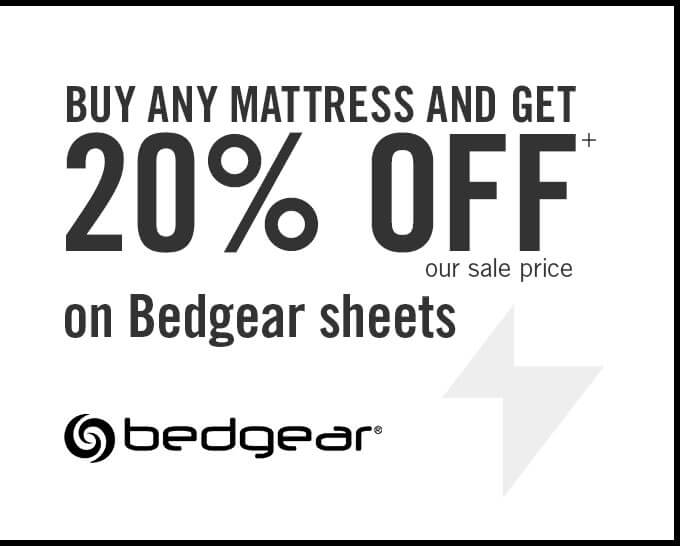 20% off our sale price on Bedgear sheets.