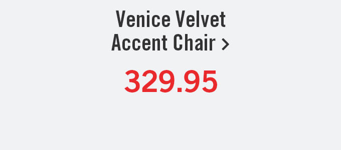 Venice Velvet Accent Chair.
