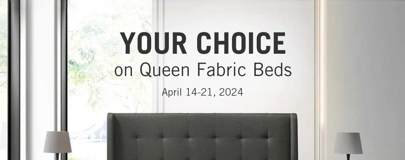 Your Choice on Queen Fabric Beds!