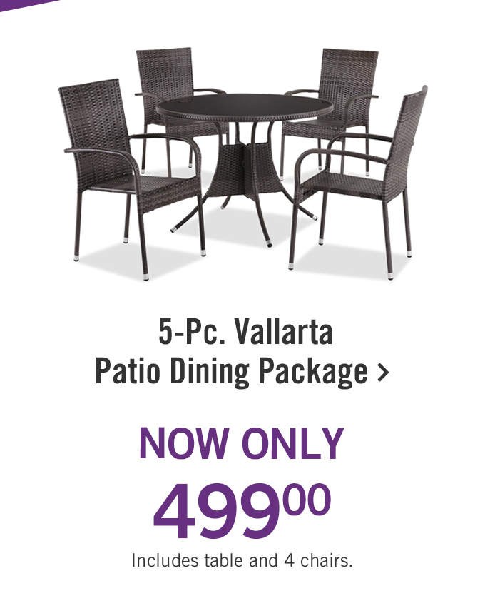 5 piece Vallarta patio dining package.
