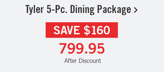 Tyler 5-Piece Dining Package.