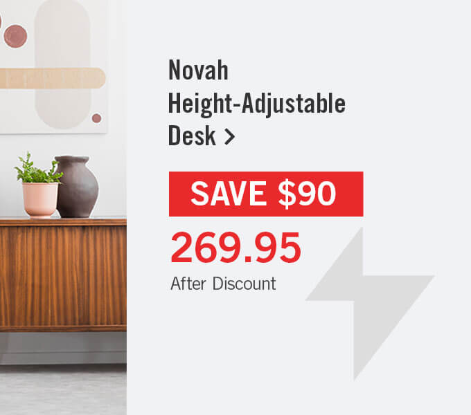 Novah Height-Adjustable Desk.