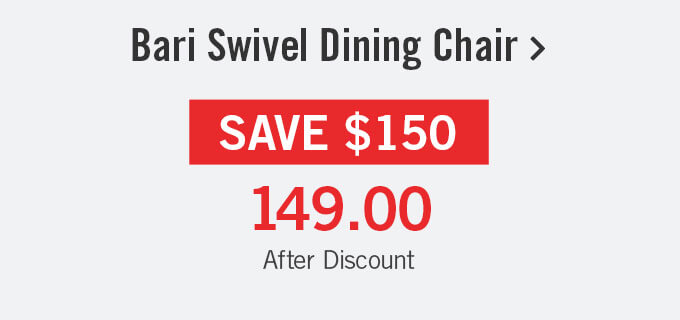 Bari Swivel Dining Chair.