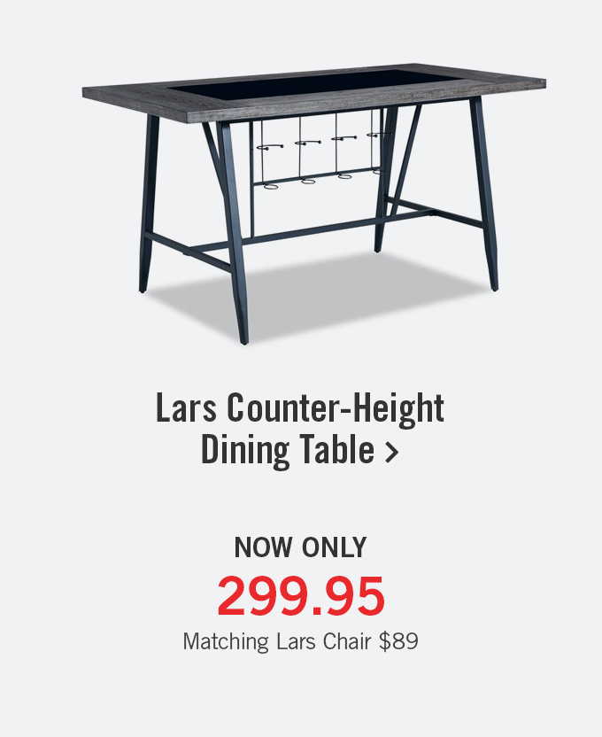 Lars counter-height dining table.