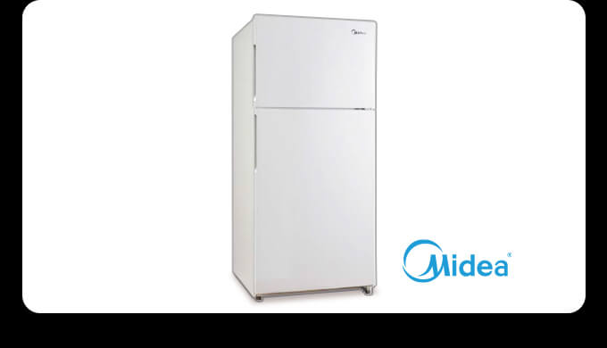 18-cu. ft. Top-Freezer Fridge.