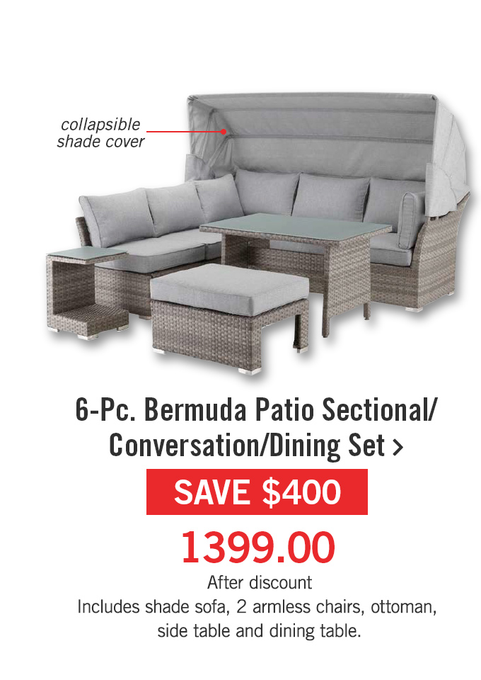 Bermuda 6-Piece Patio Conversation Set