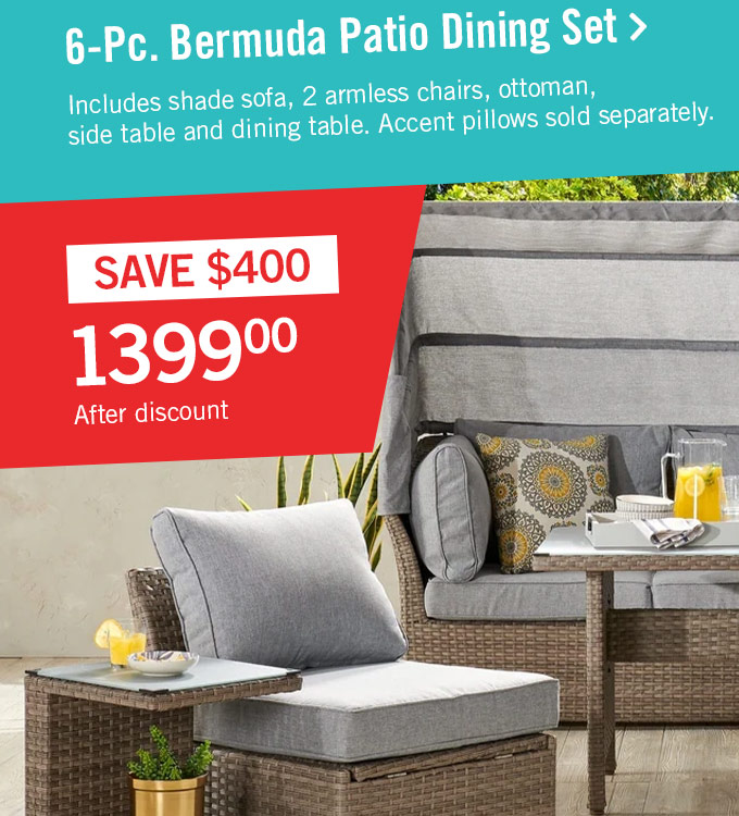 Bermuda 6-Piece Patio Conversation Set
