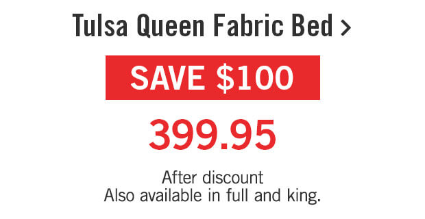 Tulsa Queen Fabric Bed.