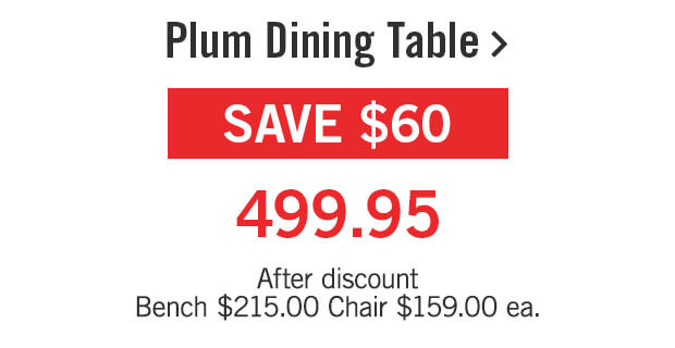 Plum Dining Table.