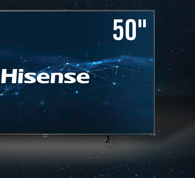 50" 4K UHD Smart TV.