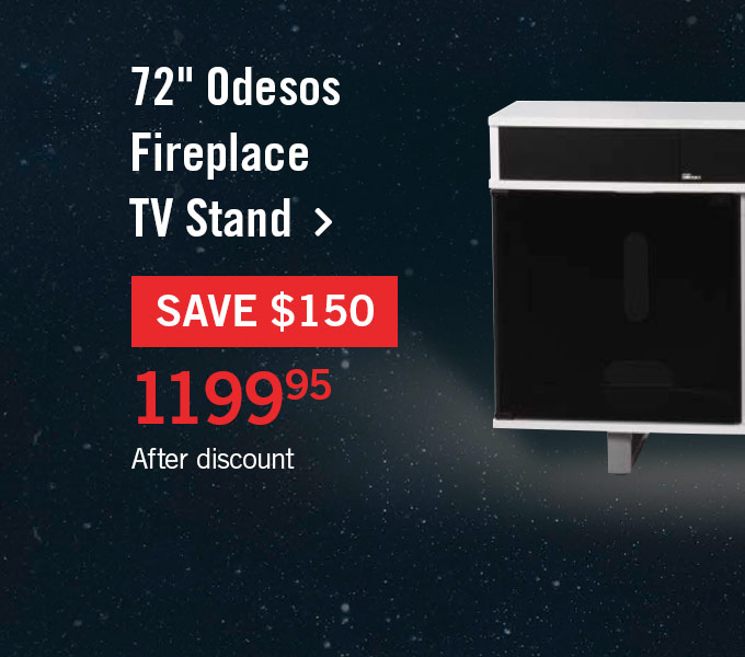 72" Odesos Fireplace TV Stand.