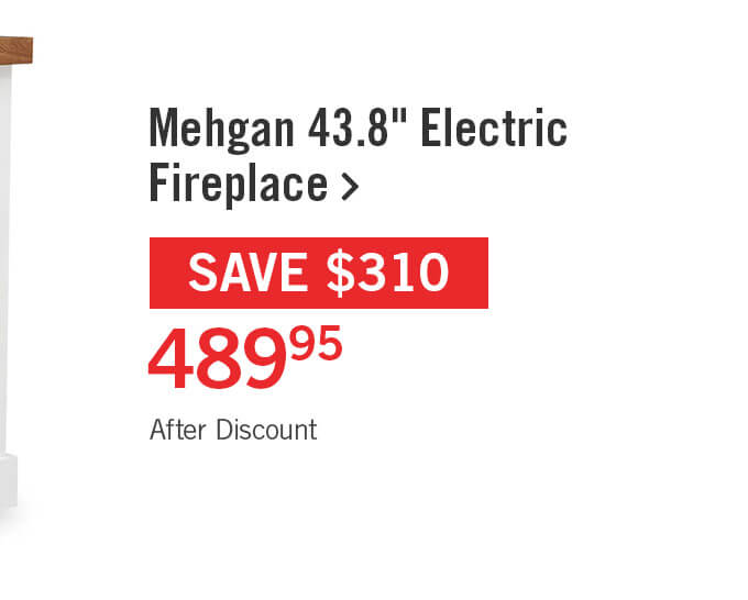 Mehgan 43.8" Modern Electric Fireplace.