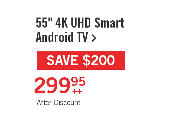 NTC 55" UHD Smart Android TV.