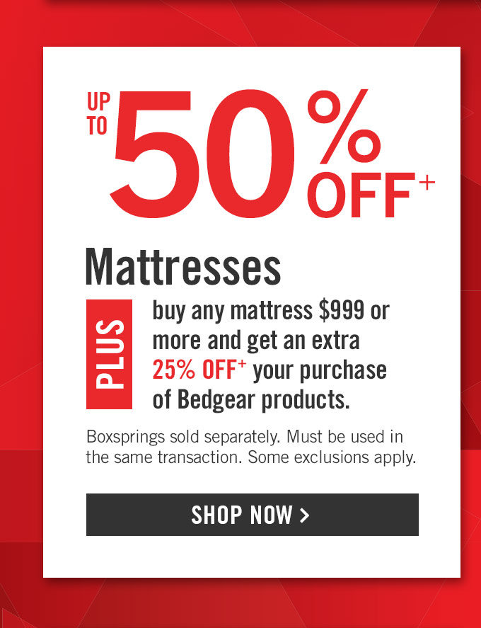 Up to 50% off Mattresses