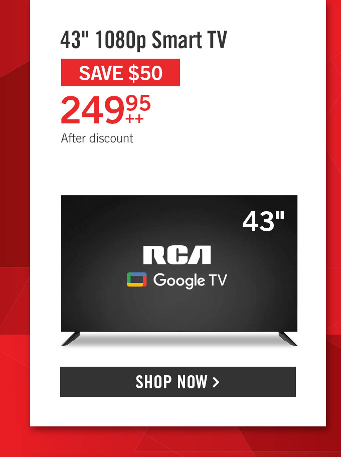 43 in 1080p Smart TV