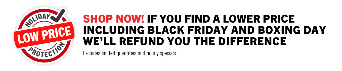 Holiday season price guarantee