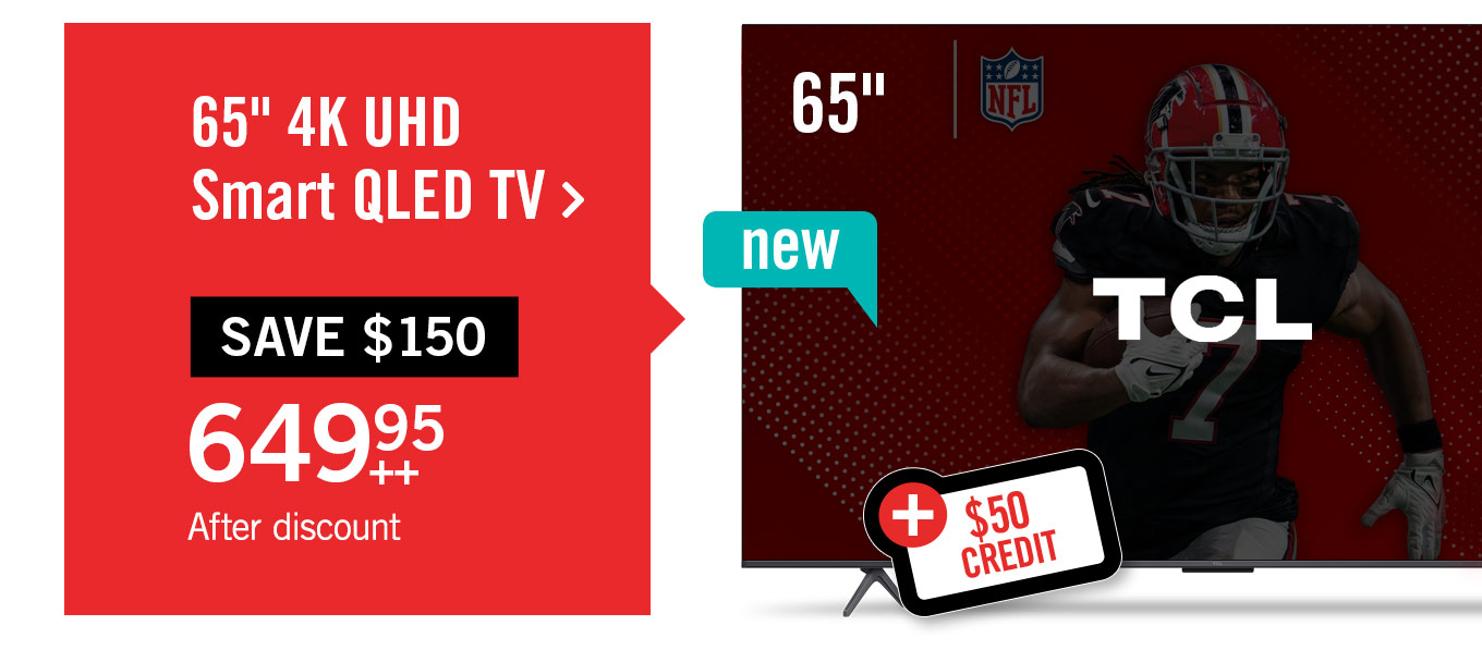 TCL 65 QLED Pro 4K UHD HDR Pro+ 60Hz Google Smart TV