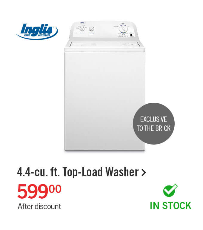 4.4-cu. ft. Top-Load Washer.