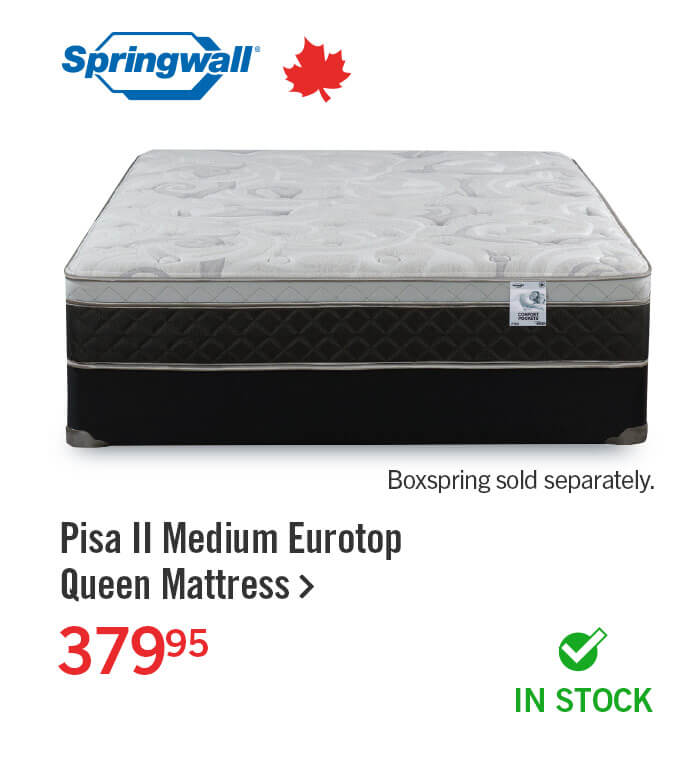Pisa II Medium Eurotop Queen Mattress.