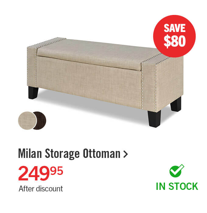 Milan Storage Ottoman.