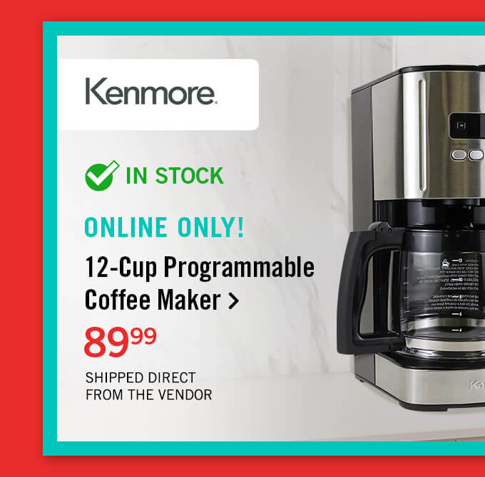 12-Cup Programmable Coffee Maker.