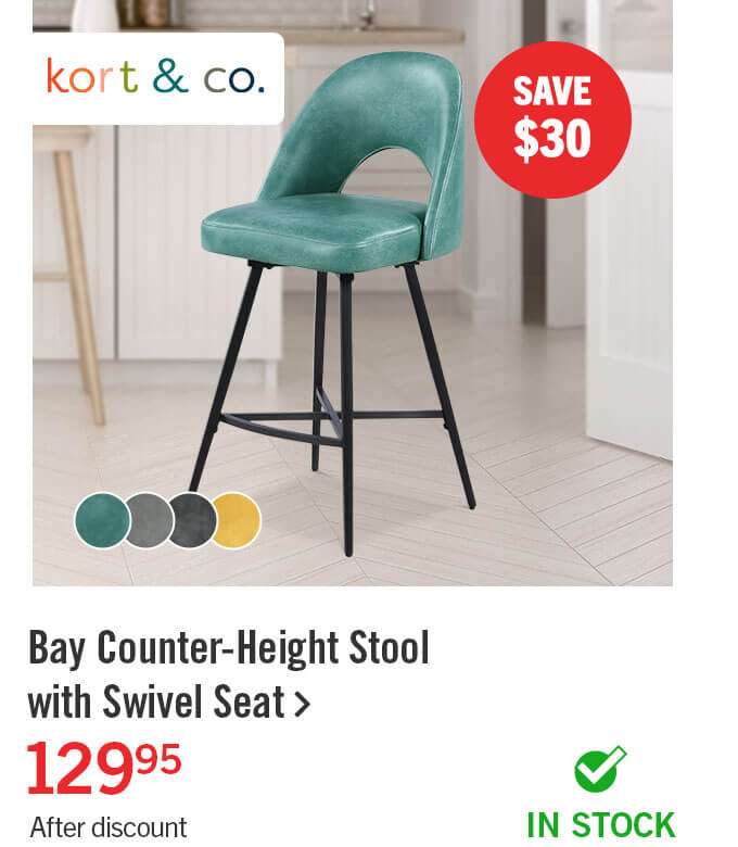 Bay Counter-Height Stool.